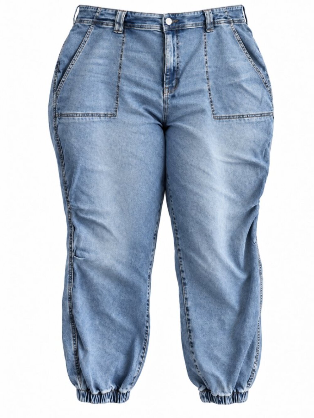 Torrid Super Soft Denim Blue Mid Rise Jogger Jeans Plus Size 26 Regular